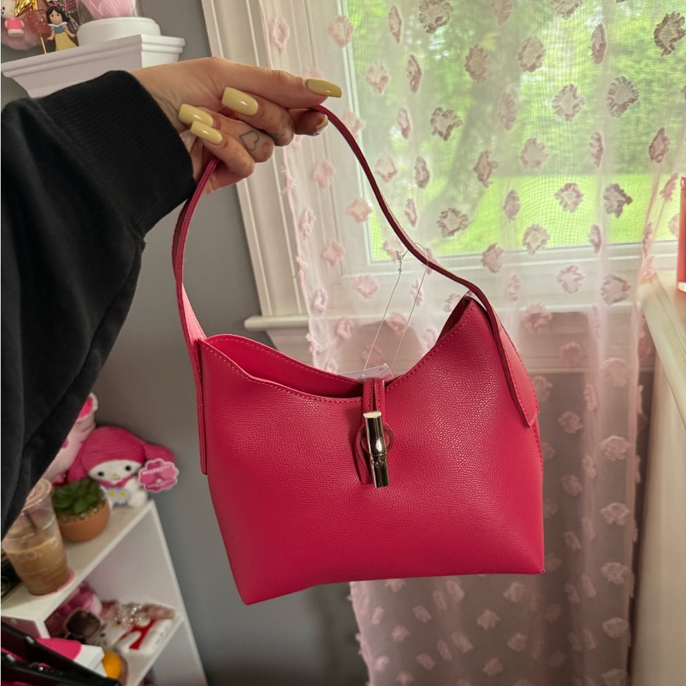 Pink Leather Handbag